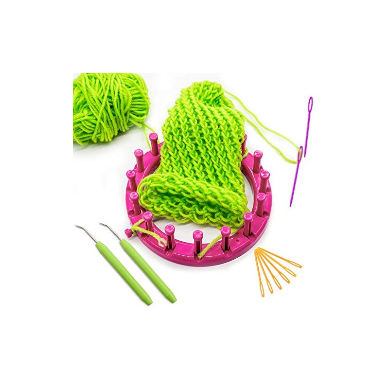 WILLBOND Knitting Loom Hooks, Crochet Hook Set, 6 Pcs Green
