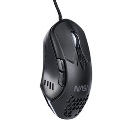 TECHZONE Mouse Gamer RGB NASA Color Negro Alámbrico USB con DPI's Ajustable, Compatible con Windows y Mac