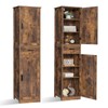 usikey 67'' Tall Storage Cabinet with Adjustable Shelves & 2