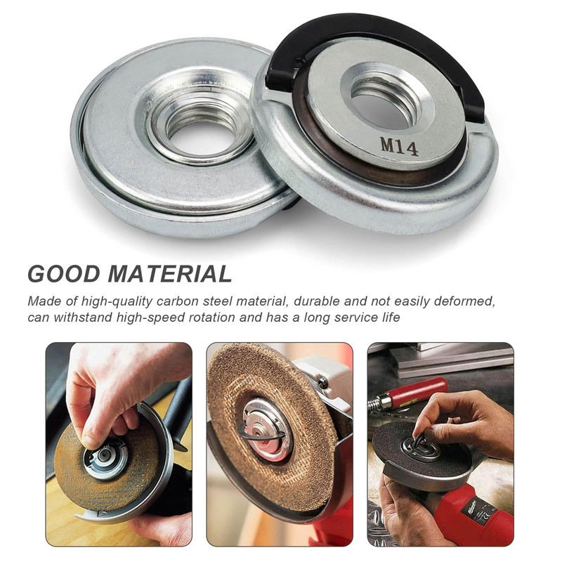 FINELYCR Pack of 2 Quick Release Nuts M14, Quick Release