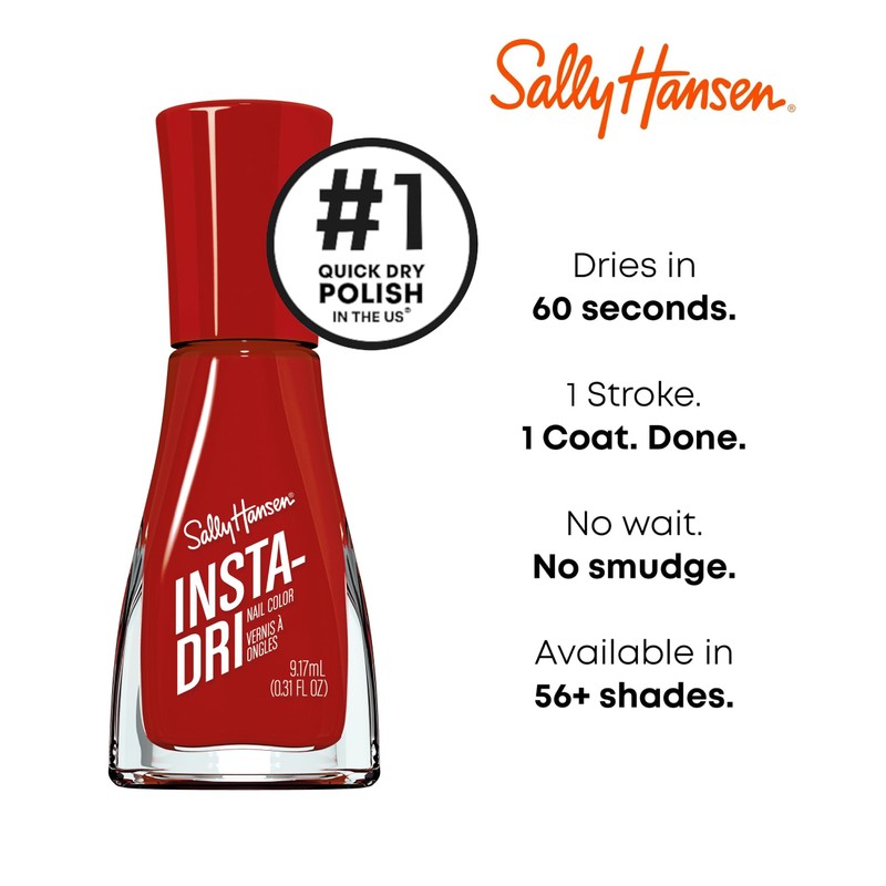 Sally Hansen Insta-Dri Nail Polish | Quick Dry, Long Lasting,