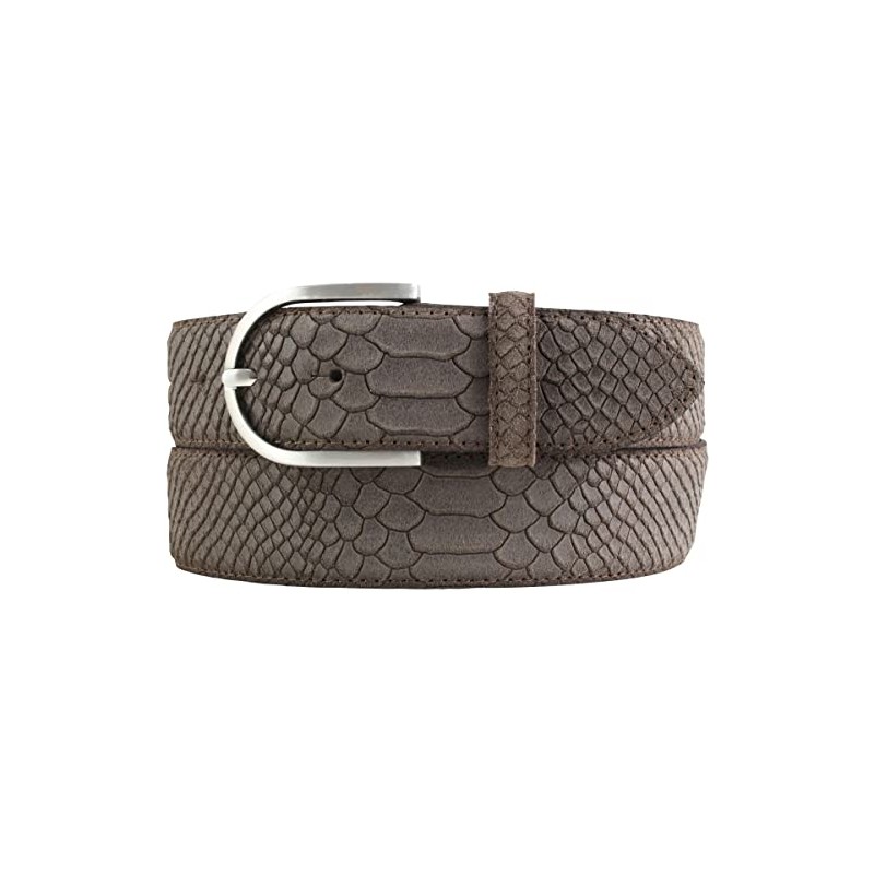 BELTINGER Women's Python Embossed Belt 4 cm Leather Belt for