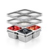 BEFOY 2 Pack Stainless Steel Snack Containers with Lids 4