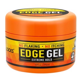 AllDay Locks Edge Gel (10 oz) | Extreme Hold, Moisturizing Edge Control Smoother | Eucalyptus, Rosemary, Olive Oil | No Frizz, Flakes, or Grease | Sleek 'n Slay Edge & Baby Hairs | 10 oz