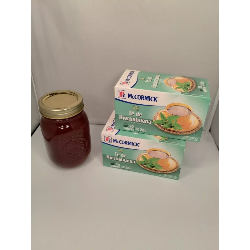 McCormick 2 cajas de te de hierba buena con 20