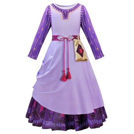 Lito Angels Asha Fancy Dress Up Clothes Princess Party Costume Play Wear for Kids Girls Age 3-4 Years, Purple (Tag Number 100)