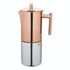 La Cafetière Copper Stovetop Espresso Maker, Stainless Steel, 600ml