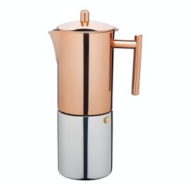 La Cafetière Copper Stovetop Espresso Maker, Stainless Steel, 600ml