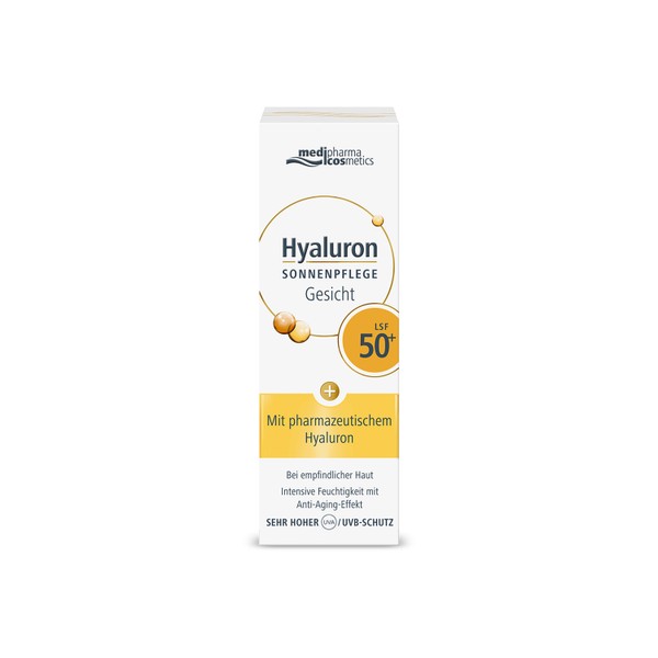 medipharma cosmetics Hyaluron Sonnenpflege Gesicht LSF 50+, 50 ml Cream