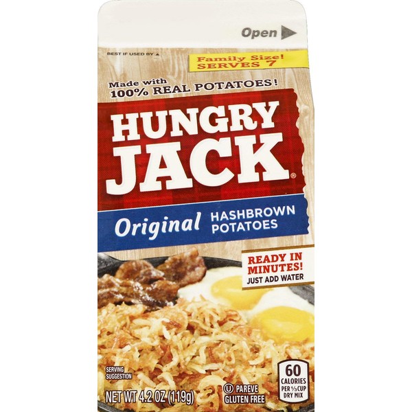 Hungry Jack Premium Hashbrown Potatoes, 4.2 Ounce