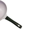 12" Non Stick Ceramic Frying Wok Pan Interior Exterior Cooking
