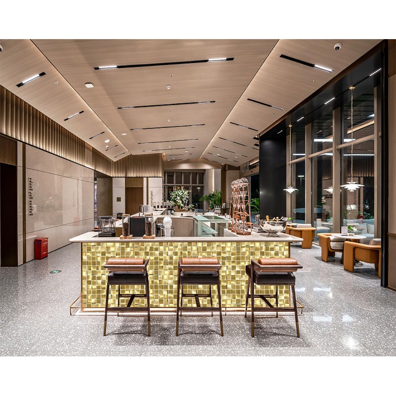 Parrotile 3D Wall Panels Golden 2x2 Metal Mosaic Tile Sheets