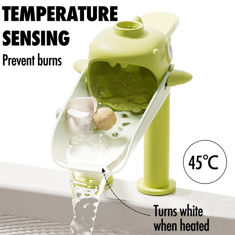 2 Pack Faucet Extender for Toddlers, Temperature Sensitive Sink Extension