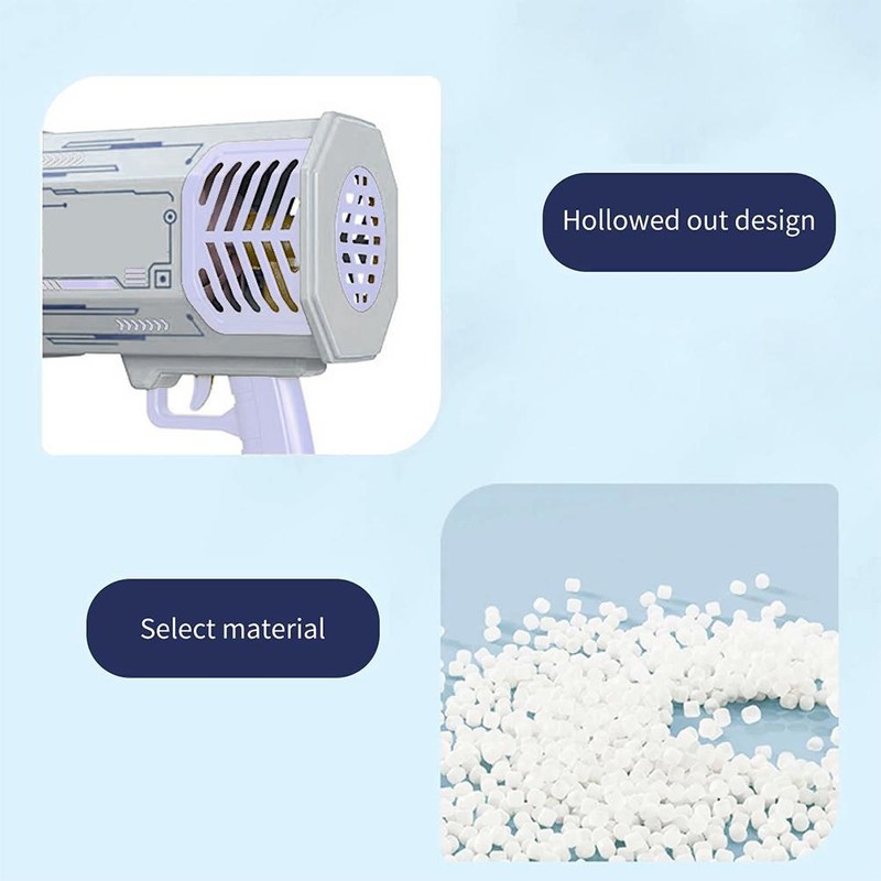 69 Holes Automatic Bubble Maker Kids Outdoor Electric Bubble Machine