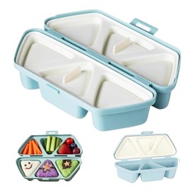 New 6-in-1 Onigiri Mold Set, Triangle Sushi Mold & Rice Storage Container - Quickly Makes 6 Rice Balls, Portable Sushi Maker Kit for Musubi Onigiri
