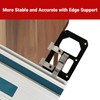 POIET Track Saw Square with Edge Support, Guide Rail Square,