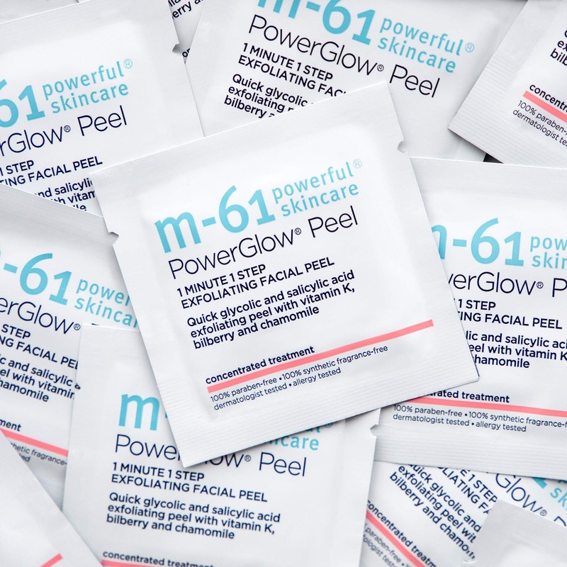 m-61 M-61 PowerGlow® Peel- 10 Treatments- 1-minute, 1-step exfoliating glow