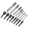 16Pcs Tap Socket Set Machine Lengthened Tapping Chuck 1/4in Hex
