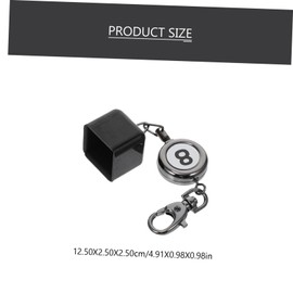 WOONEKY Billiard Cue Chalk Holder Keychain Cue Chalk Holder Dustproof Drawstring Bag