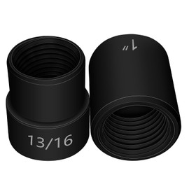 JEUCLEL 2PCS 1/2" Drive Emergency Lug Nut Remover Socket, Twist Locking Wheel Nut Socket Set for Stripped Lug Nut Removal 13/16" & 1" Compatible with Most Vehicles for Keyless Locking Nut Removal