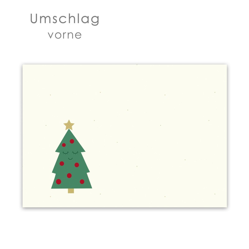 Writing Paper Set for Children "Christmas Tree" DIN A5 Lined