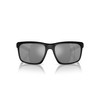 Native Men's XD9001 Wells Rectangular Sunglasses, Matte Black/Silver Mirrored Polarized,