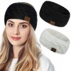 JFAN Headbands Women Winter Ear Warmer Soft Furry knitted Hair
