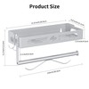 Paper Towel Holder Wall Mount, MAYZOLOP Easy One-Hand Tear Design