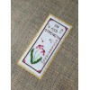Unbranded Counted Cross Stitch Bees and Flowers Scripture Bookmark Pattern