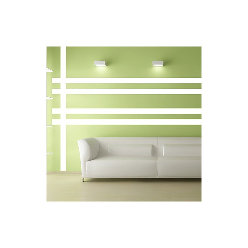 Borders Unlimited White Simple Stripe