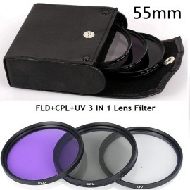 Unbranded UV+CPL+FLD Lens Filter Set 55mm For Cannon For Nikon For Olympus Digital SLRs