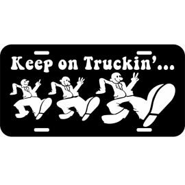 BLVD KEEP ON TRUCKIN' Truckin METAL NOVELTY LICENSE PLATE TAG