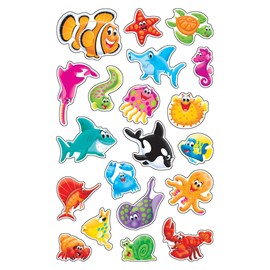 Trend Enterprises Trend superShapes Stickers Large Sea Buddies [Reward seal] sea Buddies Reward Stickers (Pack of 160) Tee – 46333 