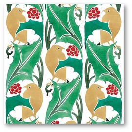 Museums & Galleries Christmas Cards Pack of 5 - Robins, Holly and Red Berries Print - Eco-Friendly & Recyclable