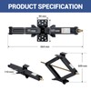 2 Pack Scissor Lift Jack,3.4Ton(7500 Lbs) Capacity Car Jack with