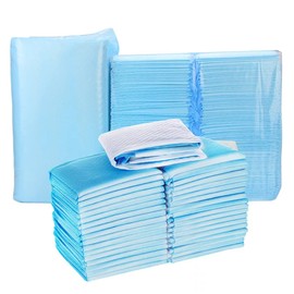 QLJMY Disposable Underpads Disposable Changing Pads 100 Pack Waterproof Diaper Changing Pad Breathable Underpads Bed Table Protector Mat Super Absorbent Protection Liquid, Urine, Accidents 17.8 x 13 Inches