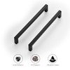 Ravinte 10 Pack Solid Kitchen Cabinet Handles Matte Black Cabinet
