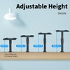 suptek Clamp-on Speaker Stand Desk Mount Set, Height Adjustment, Swivel,