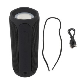 Bluetooth Speaker Black Portable Deep Bass 2000mAh 32.8ft with Colorful Light Wireless Speaker for Travel Mountaineering