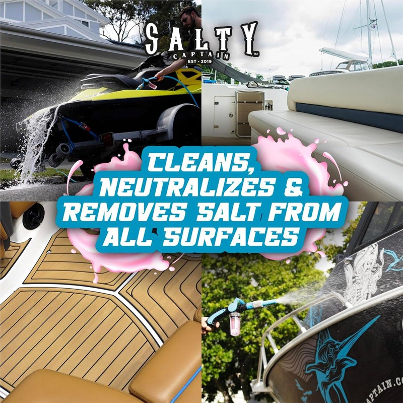 Salty Captain Salt Wash Cleaner - Remove Salt Off Boats