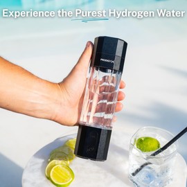 PRODIGY X Hydrogen Water Bottle - Up to 5.8PPM Potency - 210ML for Fast Consumption - Thick Premium Bottle - Portable Hydrogen Generator - Water Molecular Ionizer - Aus Owned - Silver