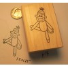 custom made P17 Sock Monkey Rubber Stamp WM 1.6x1"