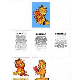 GARFIELD   CUSTOM   NOVELTY   TRADING CARD 6 CARDS   SET