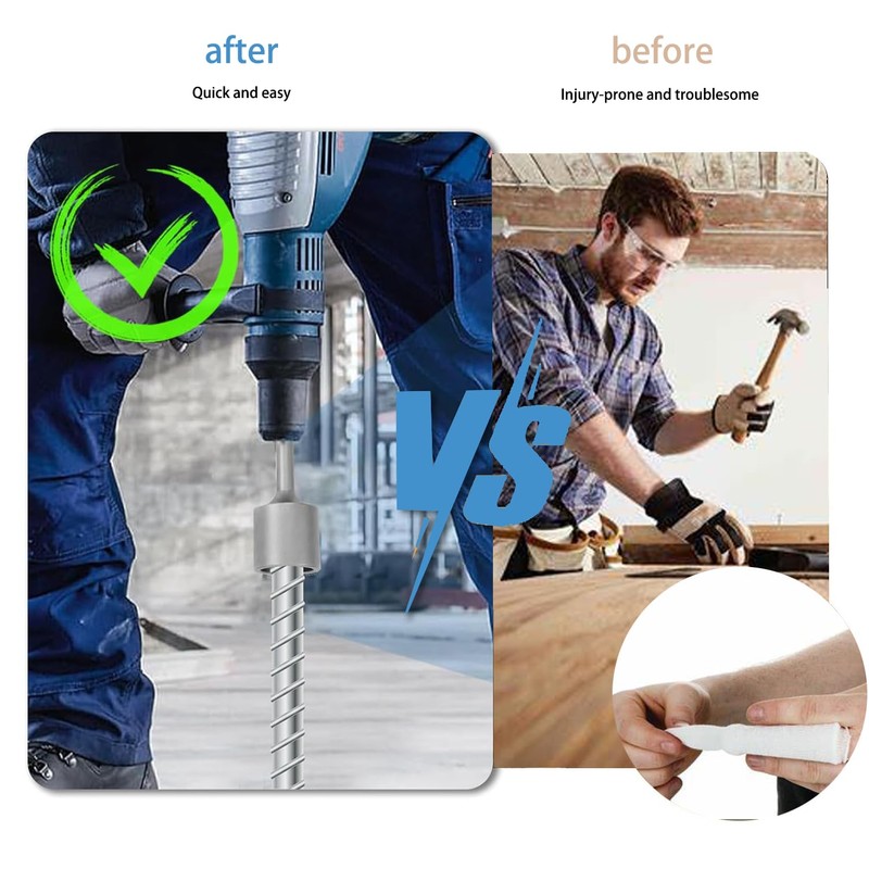 5 Pits Piles Hammer Head, Head Hammer Barrel for SDS