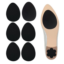Non-Slip Shoe Pads, Shoe Sole Protectors for Bottom of Shoes, 6PCS Anti-Slip Soles for Shoes, Self-Adhesive, Black