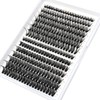 Bransfy False Eyelashes Clusters 280pcs DIY Eyelash Extension D Curl