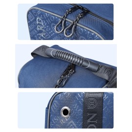 Harrison Howard Tall Boot Bag Equestrian Boot Travel Bag for Storing Helmet, Horse Whip Accessories Boot Storage Bag Navy