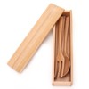 4Pcs/Set Chopsticks and Spoon Set Portable Wooden Tableware with Box