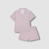 JAJU [JAJU] ★Online Exclusive★ Women's Rayon Stripe 3/4 Pajama Set_Light