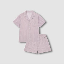 JAJU [JAJU] ★Online Exclusive★ Women's Rayon Stripe 3/4 Pajama Set_Light Pink